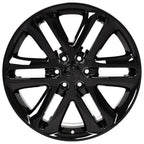 OE Wheels FR76 22x9 6x135 44et Gloss Black Wheel - View 2