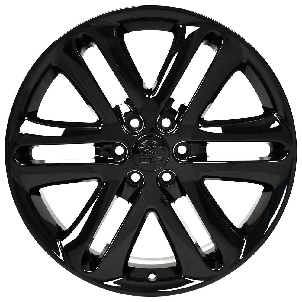 OE Wheels FR76 22x9 6x135 44et Gloss Black Wheel - View 2