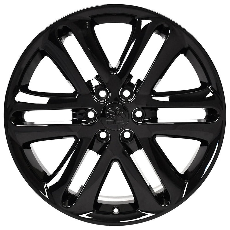 OE Wheels FR76 22x9 6x135 44et Gloss Black Wheel - View 2