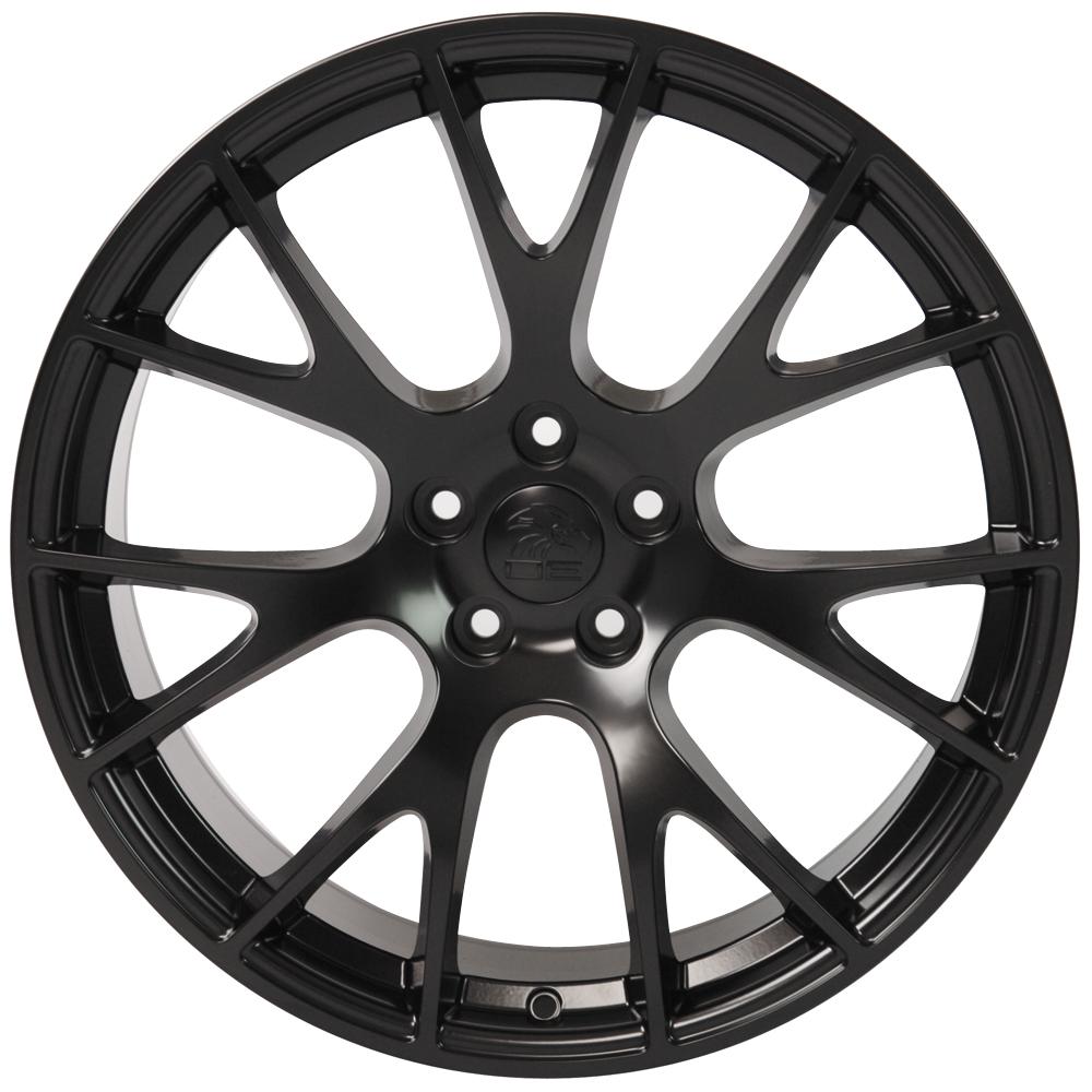 OE Wheels DG15 20x9 5x115 18et Satin Black Wheel - View 3