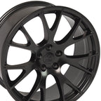 OE Wheels DG15 20x9 5x115 18et Satin Black Wheel - View 2