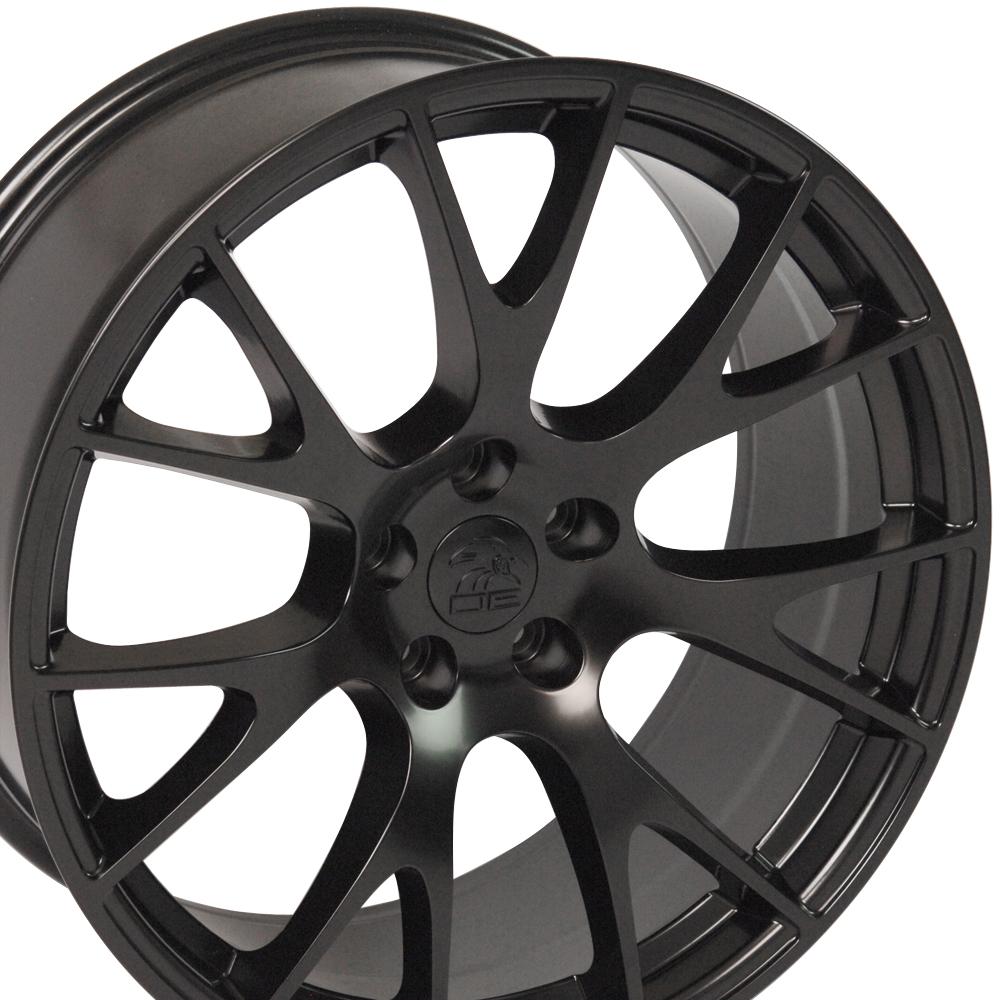 OE Wheels DG15 20x9 5x115 18et Satin Black Wheel - View 2