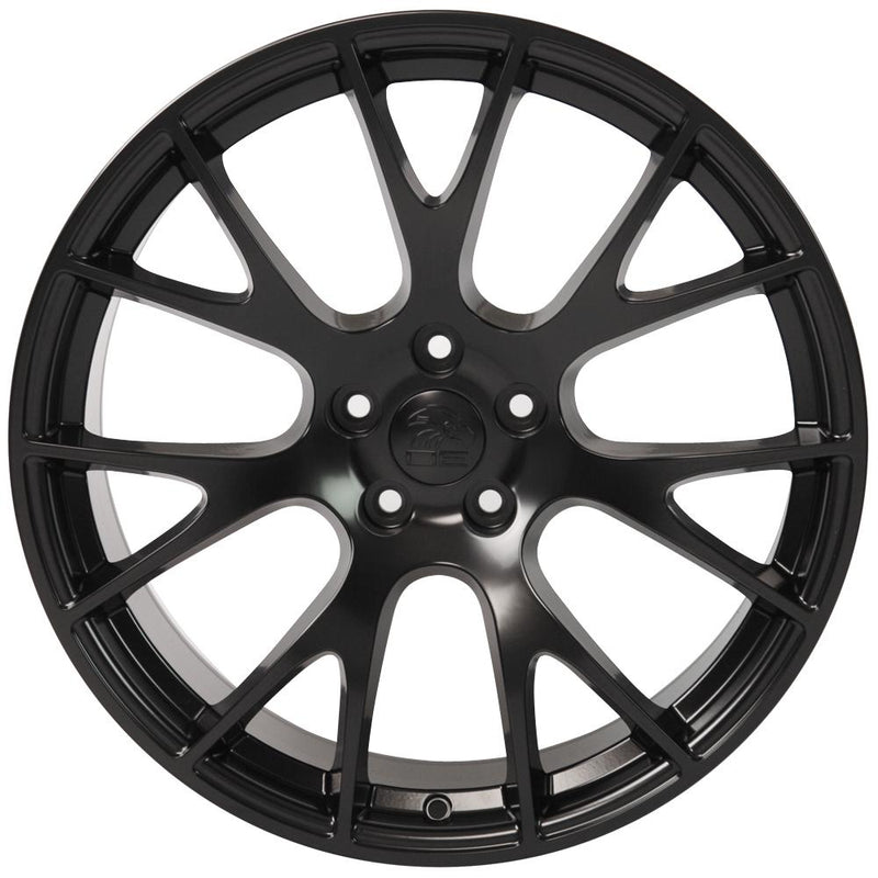 OE Wheels DG69 22x10 5x139.7 25et Satin Black Wheel - View 3