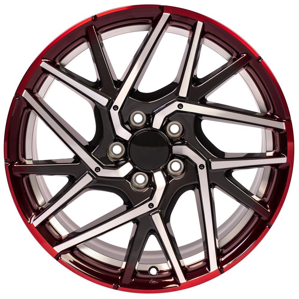 OE Wheels HD06 18x8 5x114.3 50et Gloss Gunmetal Machined Face - Two Tone Wheel - View 2