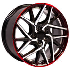 OE Wheels HD06 18x8 5x114.3 50et Gloss Gunmetal Machined Face - Two Tone Wheel - View 3