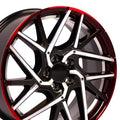 OE Wheels HD06 18x8 5x114.3 50et Gloss Gunmetal Machined Face - Two Tone Wheel