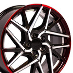 OE Wheels HD06 18x8 5x114.3 50et Gloss Gunmetal Machined Face - Two Tone Wheel