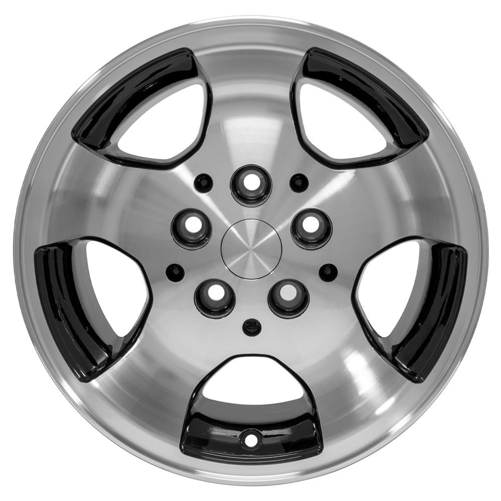 OE Wheels JP08 15x8 5x114.3 25.4et Gloss Black Machined Wheel - View 2