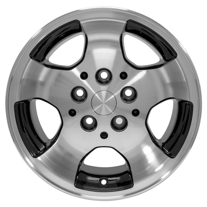 OE Wheels JP08 15x8 5x114.3 25.4et Gloss Black Machined Wheel - View 2