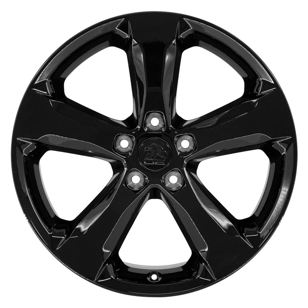 OE Wheels JP28 20x8.5 5x127 50et Gloss Black Wheel - View 2