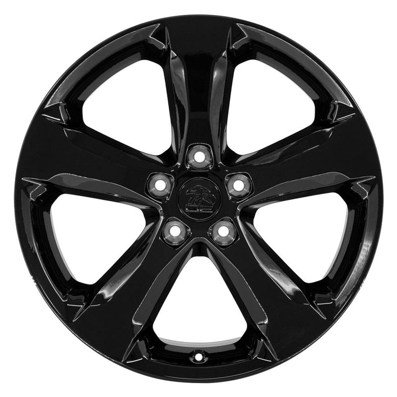 OE Wheels JP28 20x8.5 5x127 50et Gloss Black Wheel - View 2