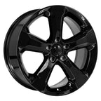 OE Wheels JP28 20x8.5 5x127 50et Gloss Black Wheel - View 3