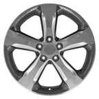 OE Wheels JP28 20x8.5 5x127 50et Gloss Gunmetal with Polished Face Wheel - View 2