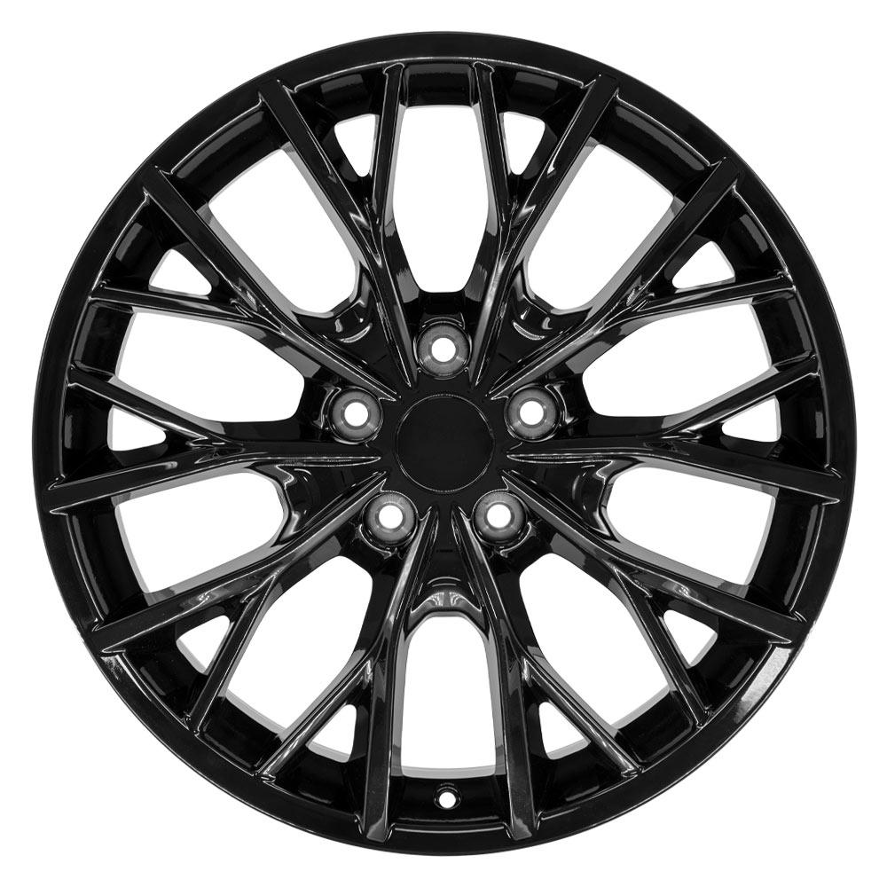 OE Wheels JP30 20x8.5 5x127 50et Gloss Black Wheel - View 2
