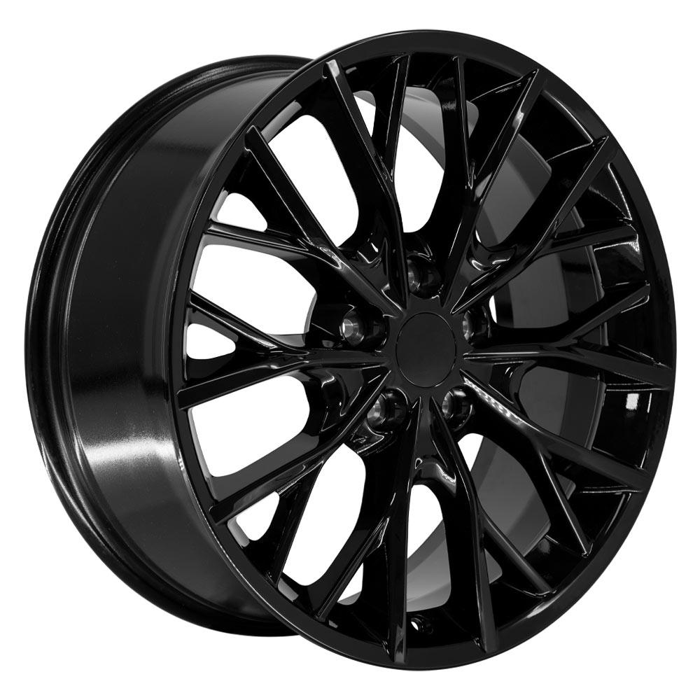 OE Wheels JP30 20x8.5 5x127 50et Gloss Black Wheel - View 3