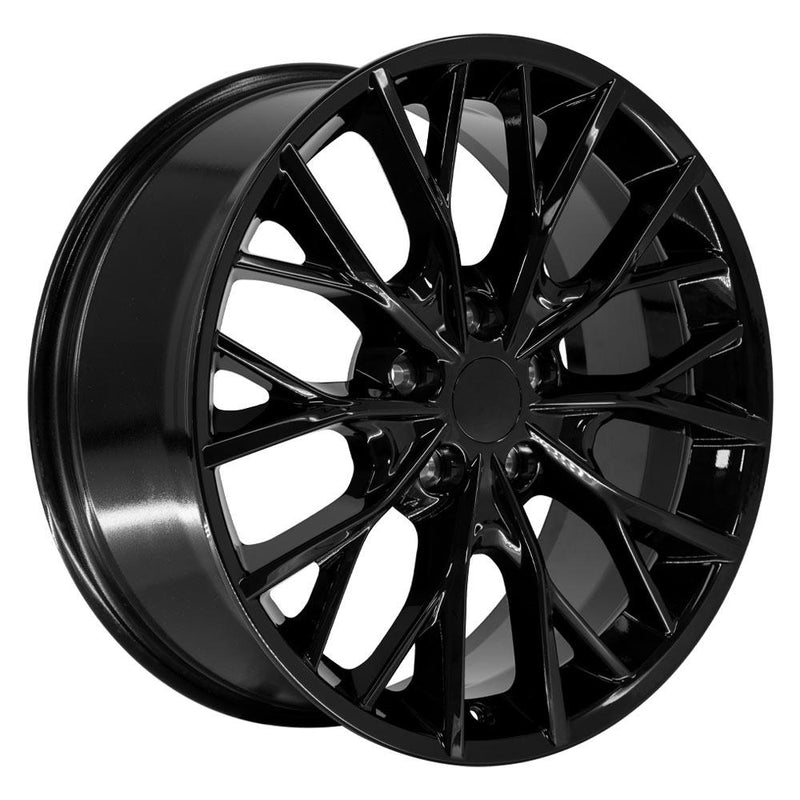 OE Wheels JP30 20x8.5 5x127 50et Gloss Black Wheel - View 3