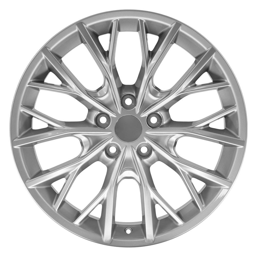 OE Wheels JP30 20x8.5 5x127 50et Gloss Hyper Silver Wheel - View 2