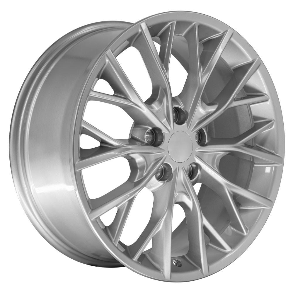 OE Wheels JP30 20x8.5 5x127 50et Gloss Hyper Silver Wheel - View 3
