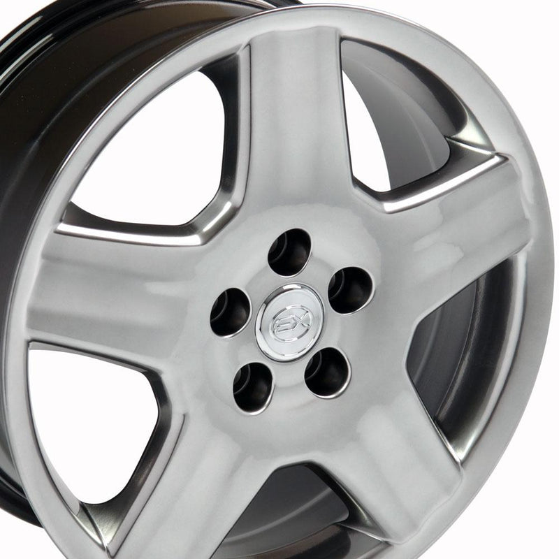 OE Wheels LX02 18x7.5 5x114.3 45et Gloss Hyper Black Wheel - View 2