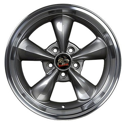 OE Wheels FR01 17x10.5 5x114.3 27et Gloss Anthracite Machined Lip Wheel - View 3