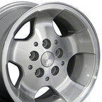 OE Wheels JP08 15x8 5x114.3 25.4et Gloss Silver Machined Wheel